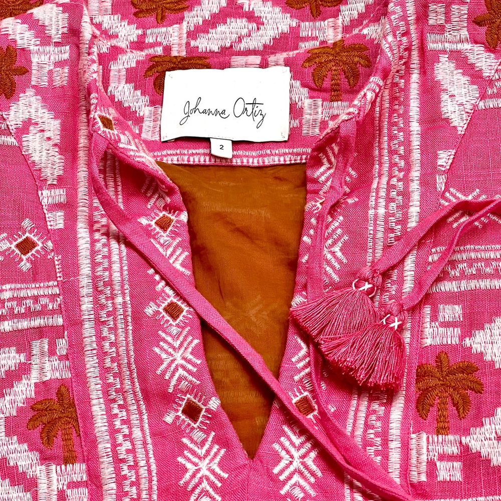 🌺🎉HP🎉🌺 NWOT Johanna Ortiz Apurimac Embroidered Mini Dress - Picture 16 of 16